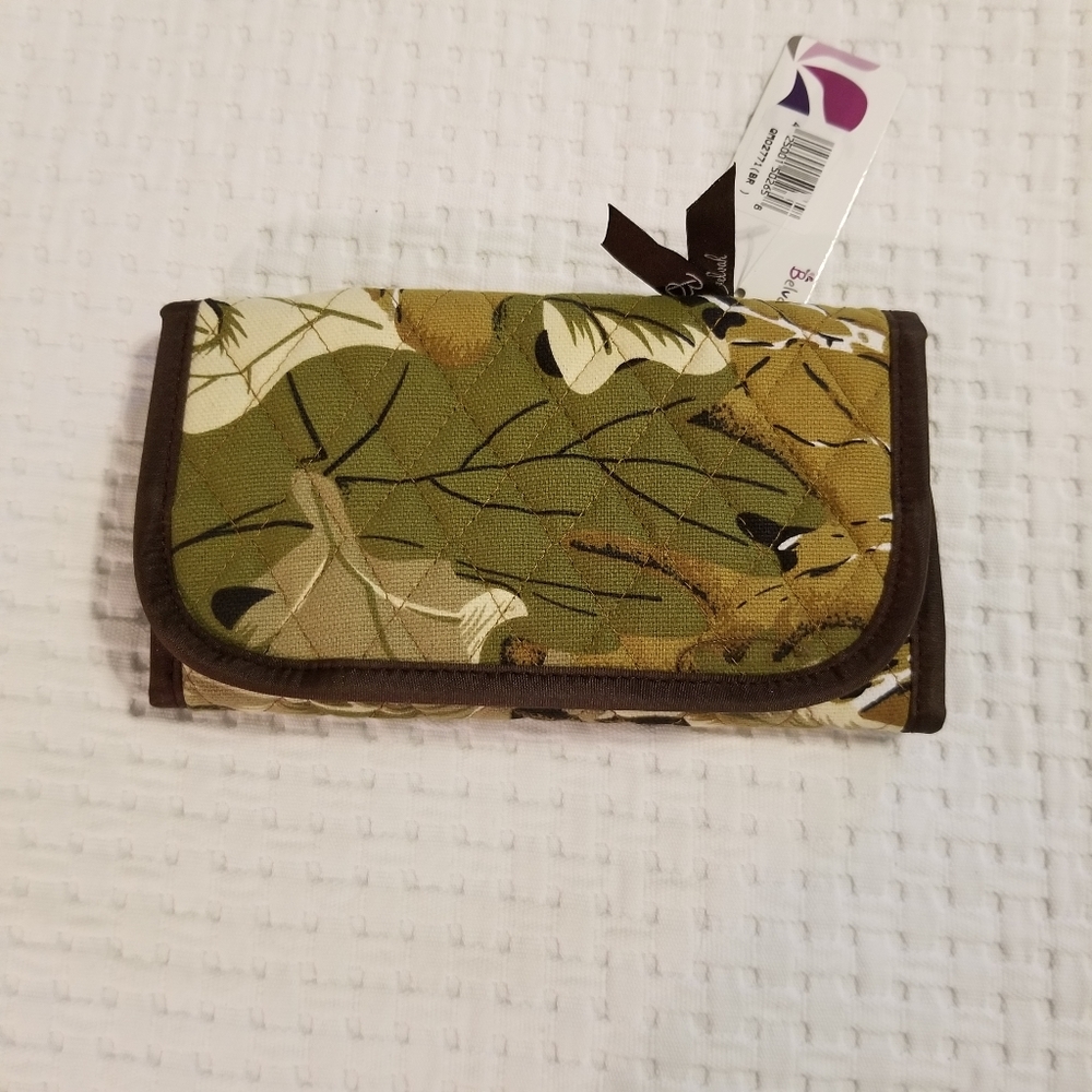 Belvah Quilted Camo Clutch Wallet